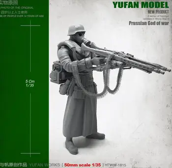 Yufan Modelo 1/35 Figura alemana Super Arma de Doble Resina Soldado YFWW35-1815