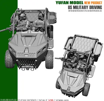 Yufan Modelo 1/35 Modelo de Kit de Nosotros Terreno del Vehículo Y del Conductor YFWW35-1820