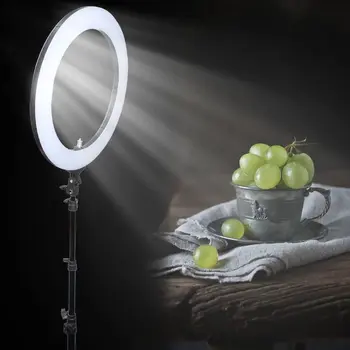 Zomei 18 pulgadas Regulable Fotográfico de Iluminación de Estudio de Vídeo Anillo de Luz LED 3200-5600K para el teléfono Inteligente de Maquillaje Selfie de la lámpara de Youtube