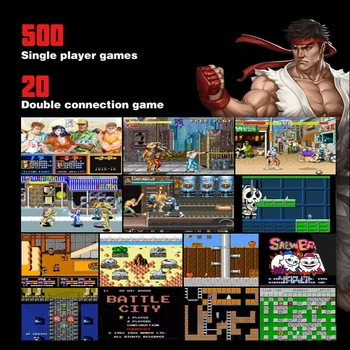 ZOMTOP de 32 Bits de Arcade Retro Mini Consola de juegos de Vídeo de 3.0 Pulgadas, Construido En el 520 Juegos de Mano Juego de Consola de la Familia Chico de Juguete de Regalo