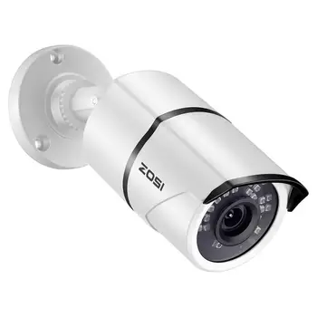 ZOSI 1080P HD IP POE de la Cámara de 2MP de la Bala del CCTV de la Cámara IP POE NVR Sistema al aire libre Impermeable de la Visión Nocturna