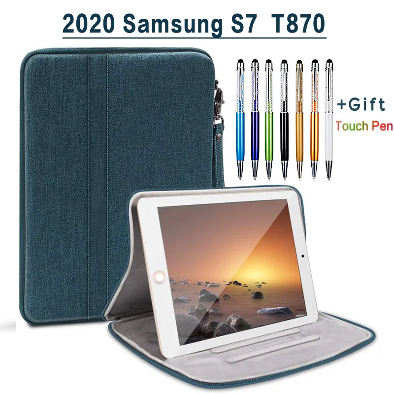 La Manga de la tableta Caso Para 2020 Samsung Tab S7 11 pulgadas bolso del caso Para Samsung Galaxy S7 SM-T870 T875 a prueba de Choques de la Manga de la Bolsa de Bolsa de 0
