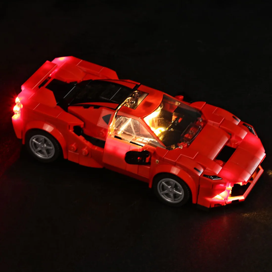 Bloques de construcción de la Iluminación del LED Kit para la Velocidad de Campeones F8 Tributo 76895 (Sólo la Luz del LED, No hay Bloque Kit) 0