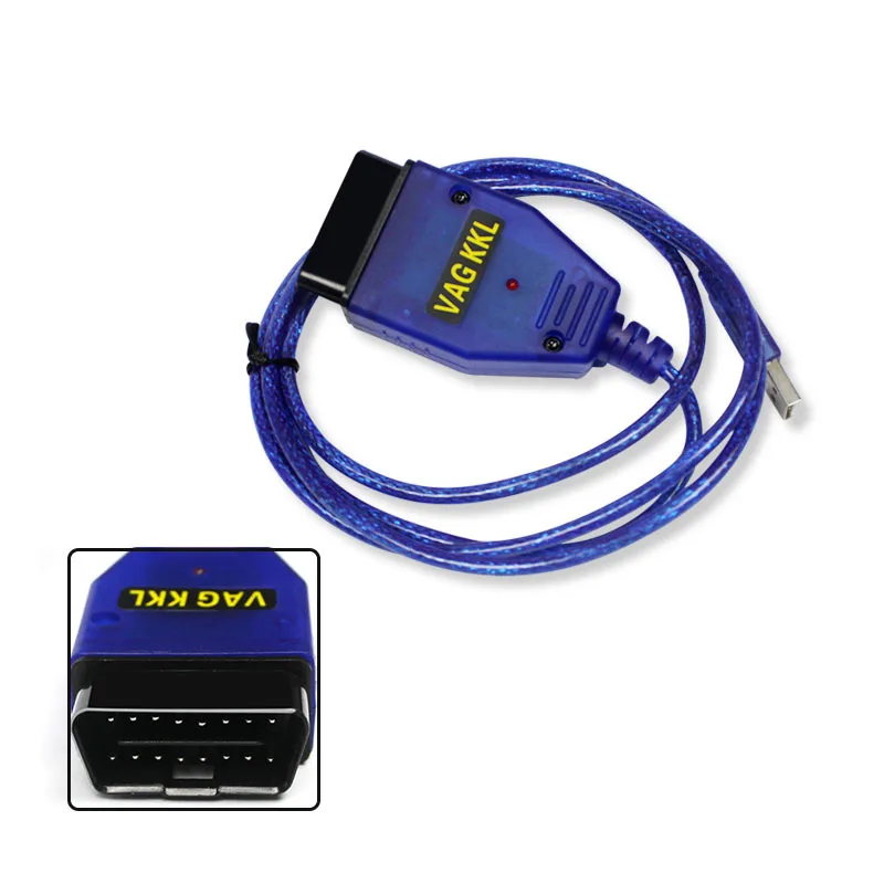 VAG 409.1 KKL VAG-COM USB OBD2 Diagnóstico de Cable Para Skod Fabia Felicia Octavia MK1 MK2 Excelente Coche OBDII Escáner de Herramientas de análisis 0