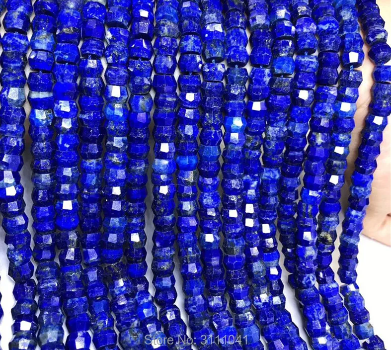 Suelta perlas azul de lapislázuli redondel facetas 8*5 mm de 14 pulgadas para el BRICOLAJE para la fabricación de joyas FPPJ mayorista de perlas de la naturaleza 0