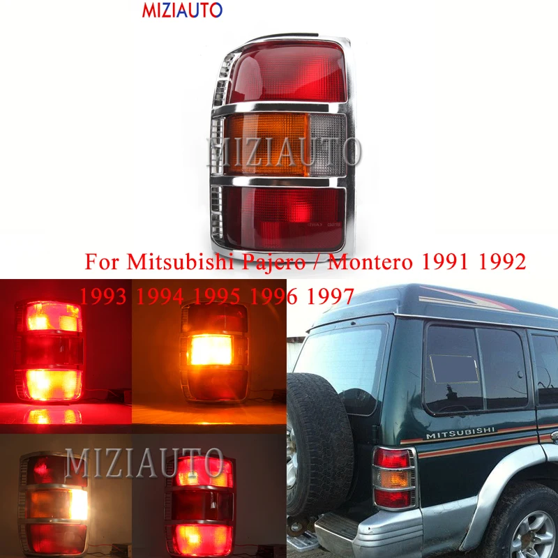 MIZIAUTO Posterior de la Luz trasera Para Mitsubishi Pajero / Montero 1991 1992 1993 1994 1995 1996 1997 luz de Freno, Luz de Stop Trasera Parachoques Luz 0