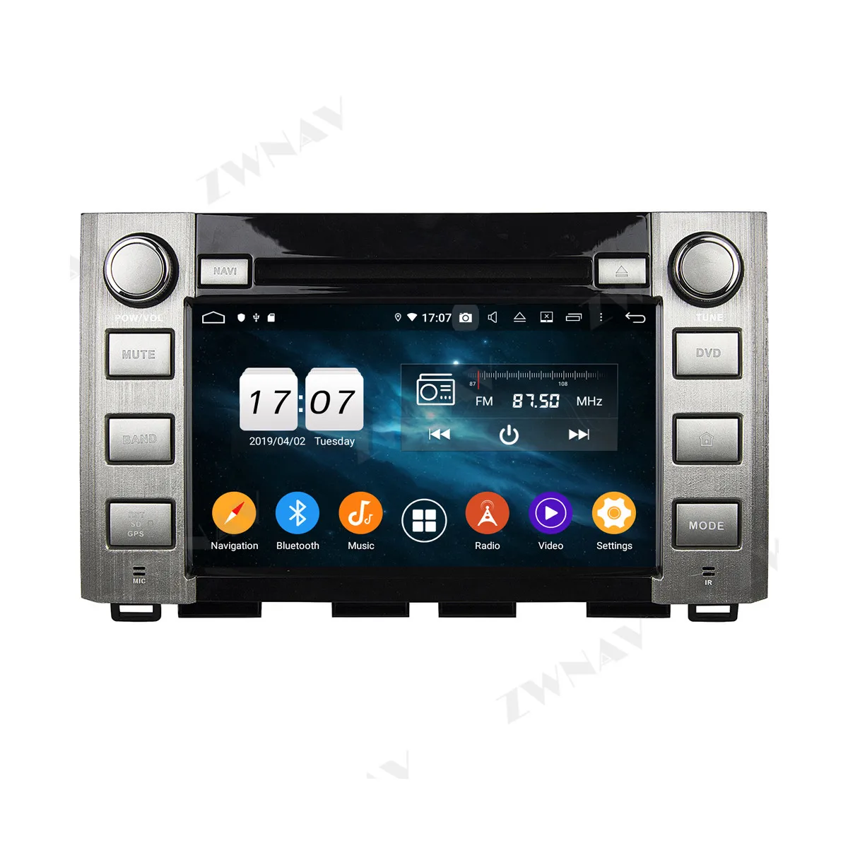 2 din Android 10.0 Coche de la pantalla, el reproductor Multimedia Para Toyota Sequoia Tundra-2019 video android GPS navi jefe de la unidad de auto stereo 0