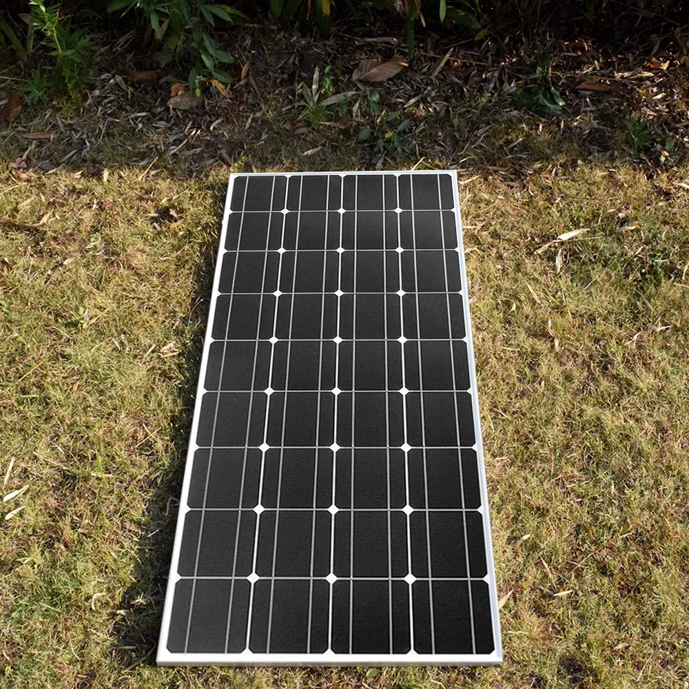 El panel Solar de 1200w cargador de batería de 10 pcs 120W de la Apagado-rejilla de la placa Fotovoltaica para el hogar Caravanas remolques de embarcaciones arroja 0