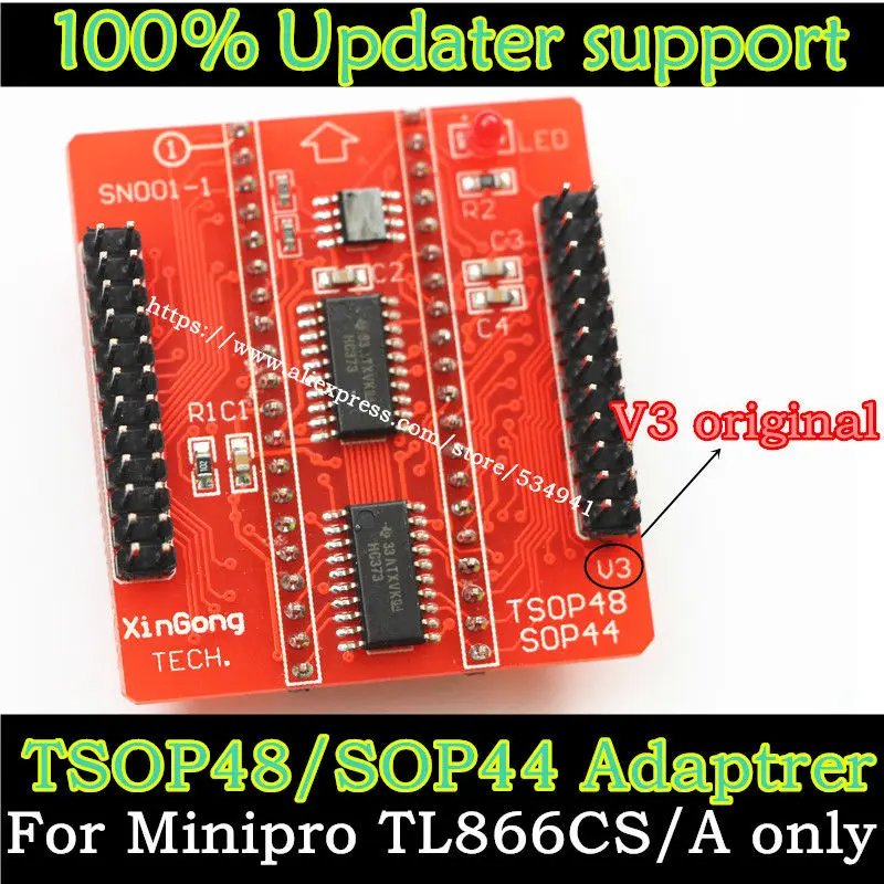TSOP32 TSOP40 TSOP48 + TSOP48/SOP44 V3 de la Junta para TL866CS / TL866A/ TL866II Más universal programador usb solamente 0