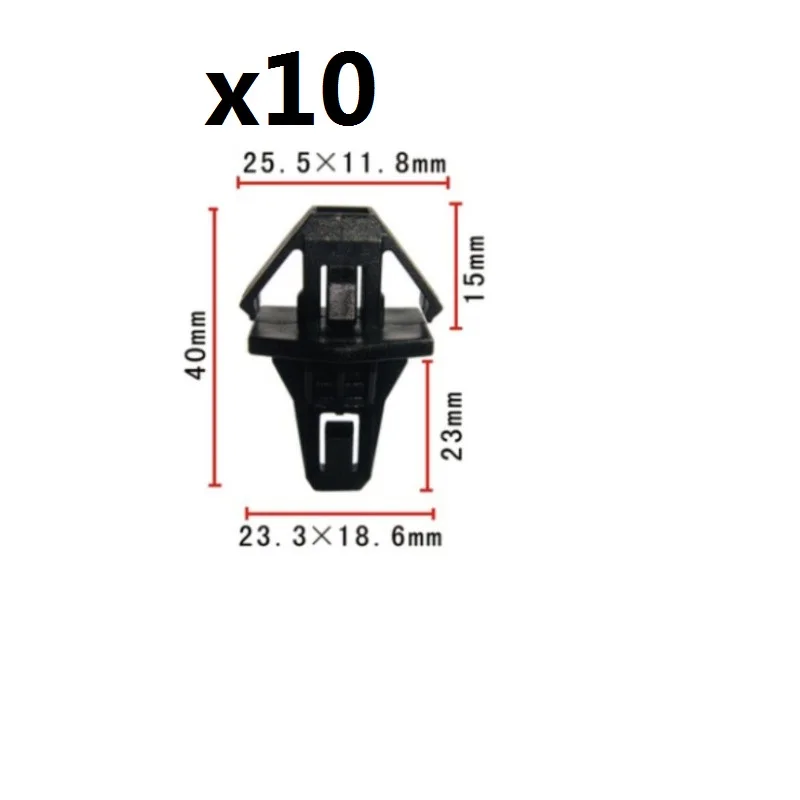 10pcs Parrilla del Radiador Clip para Honda Accord 91578SV4003 de Nylon 0