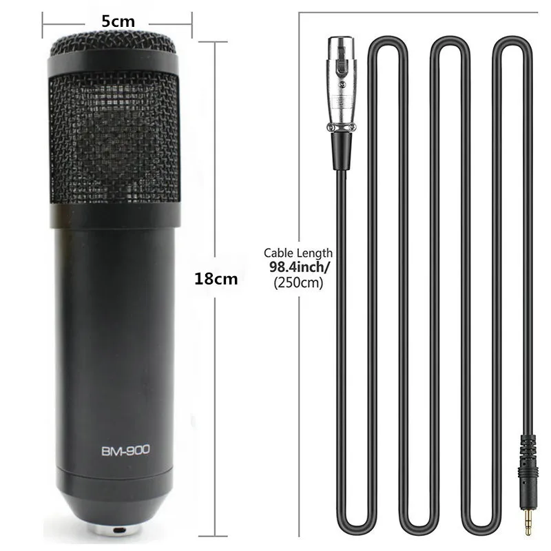 Micrófono bm 800 Actualizado BM900 KTV Micrófono Pro Audio Studio Vocal de Grabación de Sonido Mic para el Equipo de Choque de Montaje 0