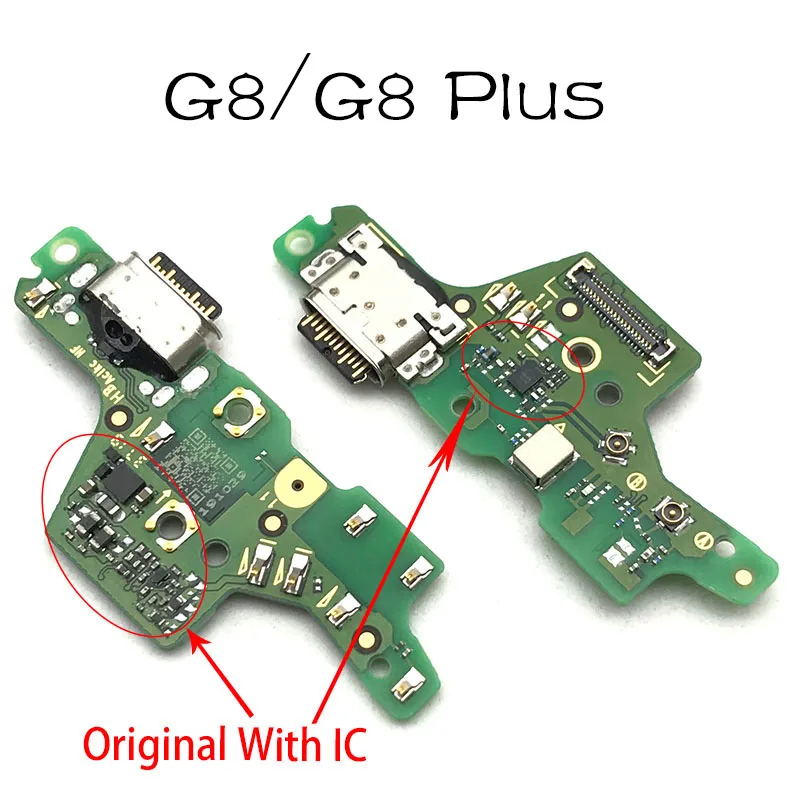 10Pcs/Lot, Conector para base Dock Cargador USB Puerto de Carga Flex Cable Para Motorola Moto G8 / G8 Play / G8 y Piezas de Repuesto 0