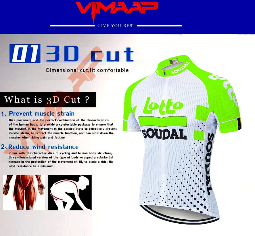 Equipo LOTTO Jersey de Ciclismo 2020 Bike Wear ropa de secado Rápido babero gel de Conjuntos de Ropa Ropa Ciclismo hombre uniformes Maillot 0