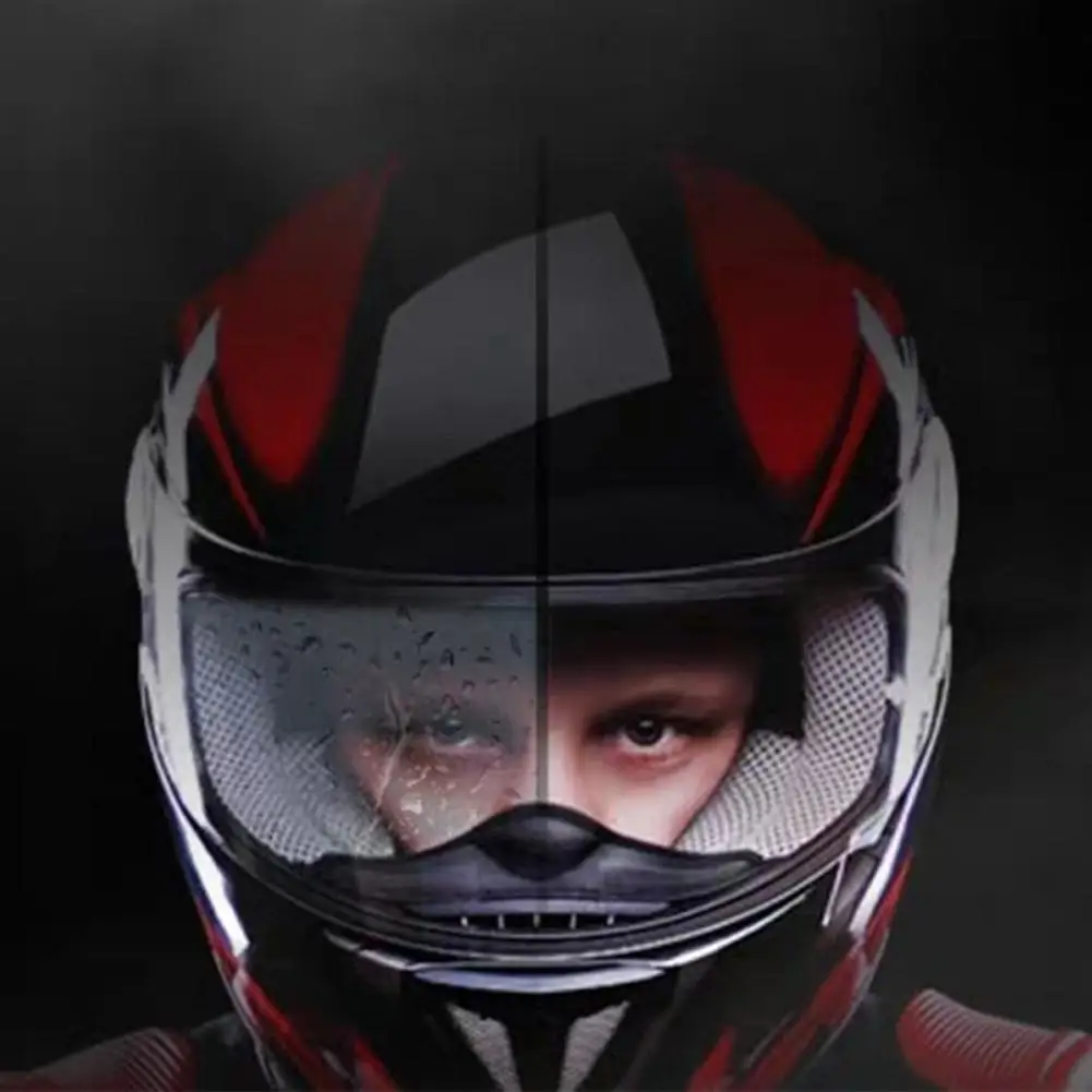 Nuevo Anti-Niebla Casco Universal de la Lente de la Película Para la Motocicleta de la Visera del Escudo de la Niebla Resistente a la Moto Racing Accesorios qiang 0