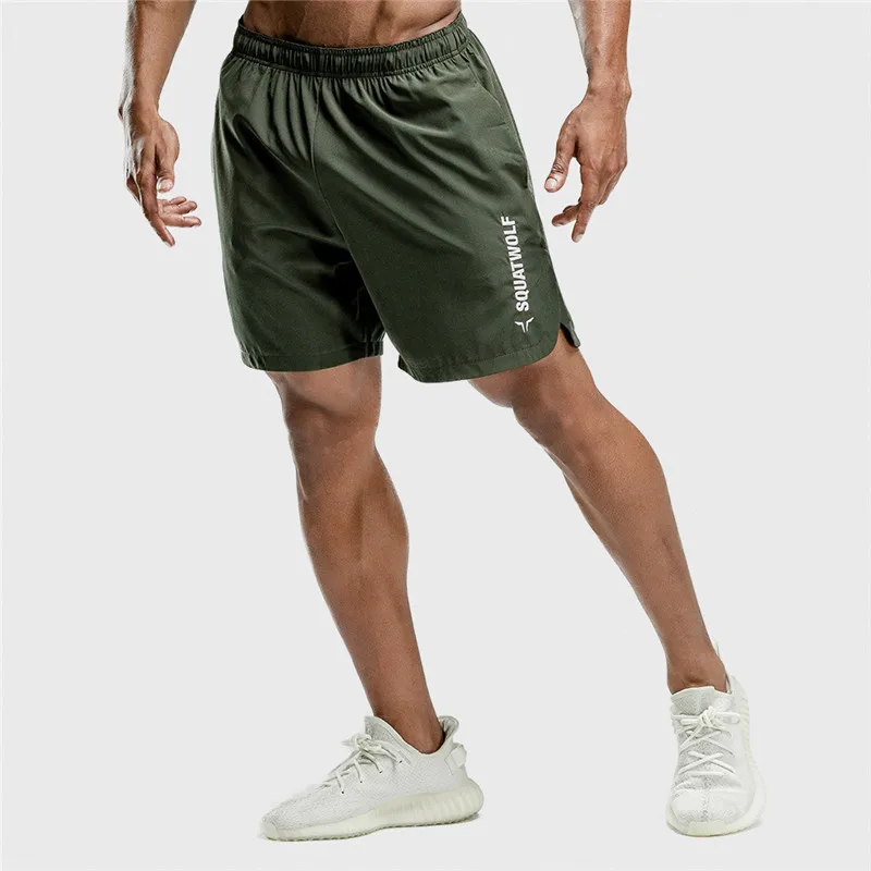 El verano de los hombres de fitness pantalones cortos sueltos culturismo jogger cortos de verano quick dry cool pantalones cortos de los hombres casual de playa de la marca de pantalones de chándal 0