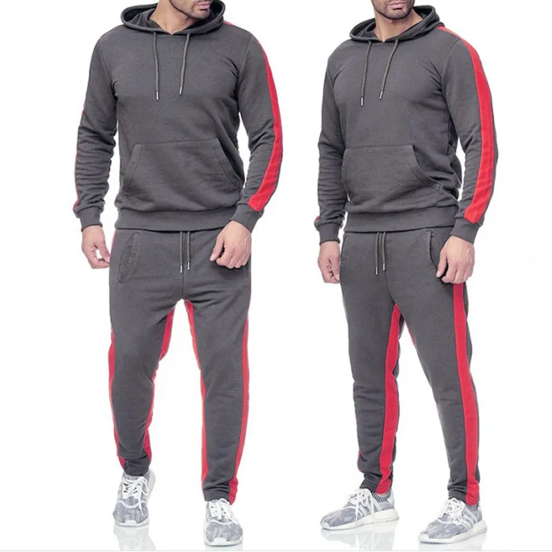 2020 nuevas sweetshirt de los hombres de correr de fitness ropa deportiva casual hombres Sudadera con capucha + pantalones de jogging de los deportes de conjunto de los hombres del conjunto 0