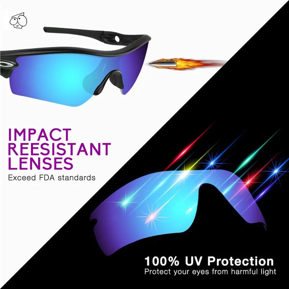 EZReplace Polarizado Lentes de Repuesto para - Oakley Astilla Gafas de sol - BlueP Plus-MidnightP 0