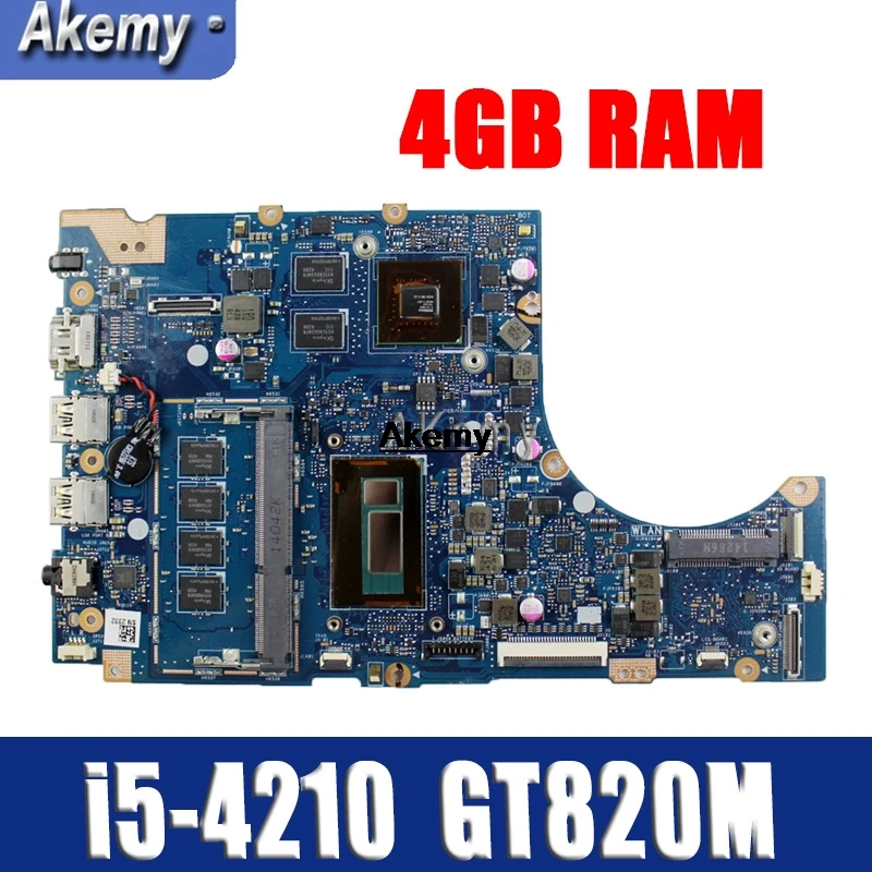 TP300LD GT820M/2G i5-4210CPU 4 gb de RAM y Placa base De Asus TP300LAB TP300LA Q302LA Q302L TP300 TP300L TP300LJ de la Placa base del ordenador Portátil 0