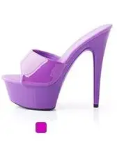 2019 de Alta Calidad Zapatos de Mujer de tacón de 15 cm de Diapositivas,Transparente Fondo 11 Color,Delgado, Tacones ,Plataformas de Modelo de Pasarela Zapatos 0
