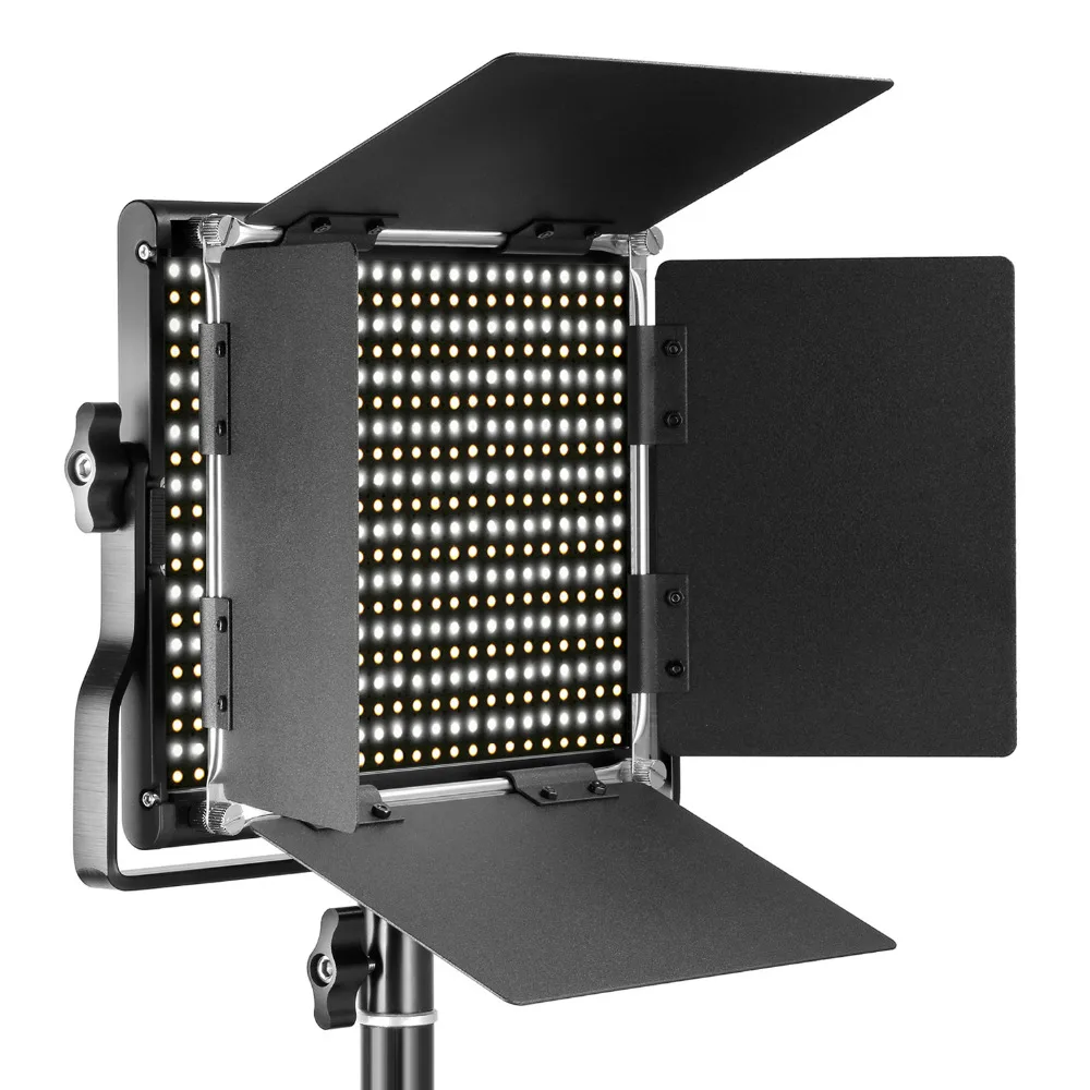 Neewer Bi-color Regulable CRI 95 660 Luz LED+Soporte de U Barndoor de Estudio/YouTube/Fotografía/Video EU/AU Plug 3200-5600K 0