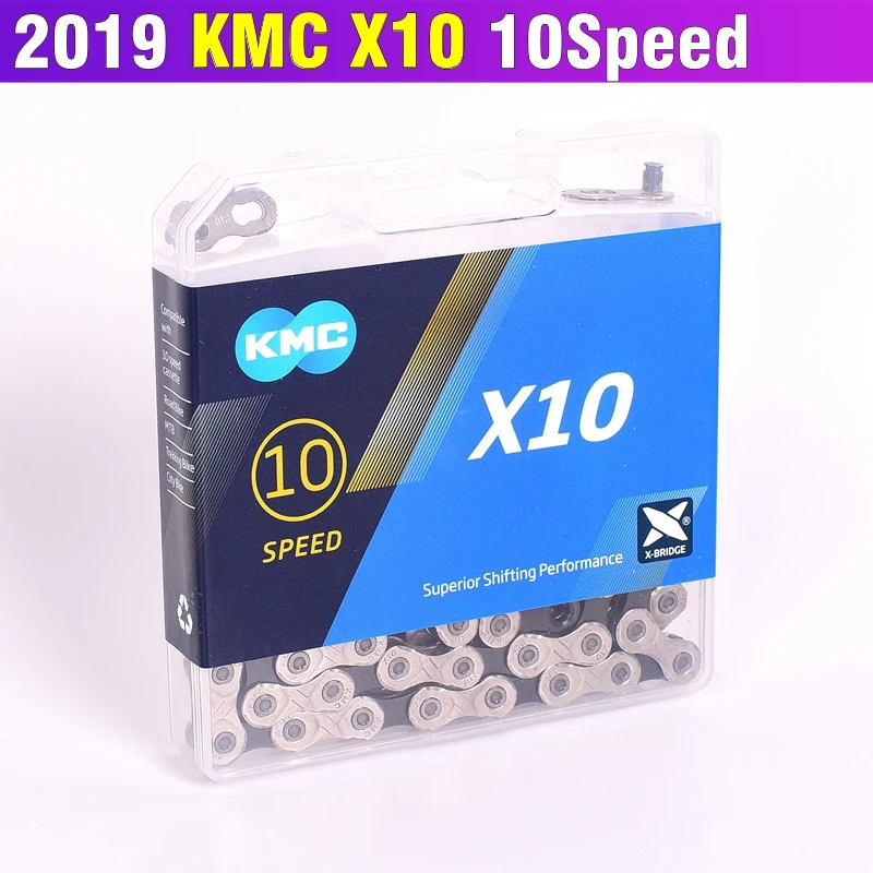 2019 Cadena KMC X10 X10.93 MTB Bicicleta de Carretera de la Cadena de 116L 10 la Velocidad de la Cadena de la Bicicleta Botón Mágico de la Montaña Con caja Original MissingLink 0