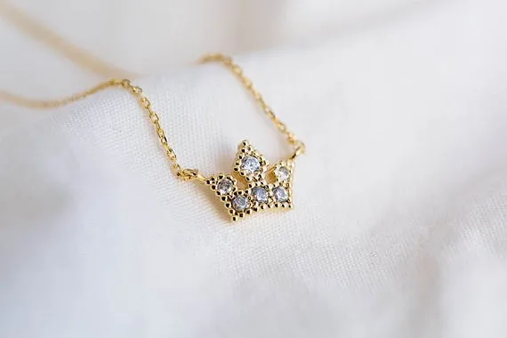 De moda de diamantes de imitación collar Noble de la corona collares para las mujeres 10PCS/lote 0