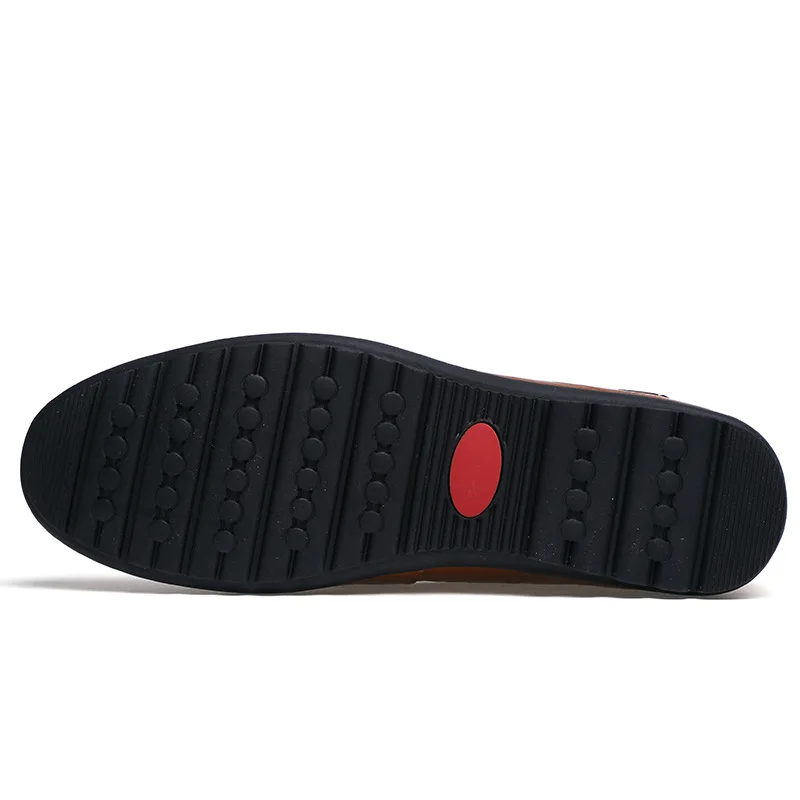 Merkmak de la PU de Cuero de los Hombres Zapatos Casuales de la Marca Nueva de 220 Mocasines para Hombre Mocasines Transpirable Slip Negro Zapatos de Conducción de Más el Tamaño de 38-47 0