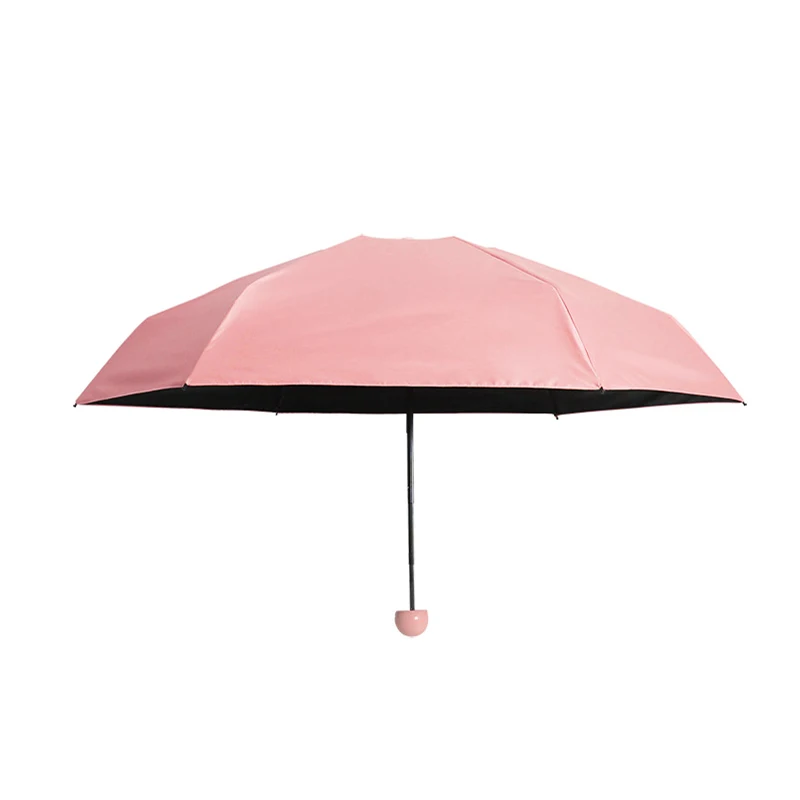 De la moda las Mujeres los hombres portátil mini pocket Sombrilla Anti-UV a prueba de viento pequeño Plegable impermeable viajar ligero de Paraguas 0