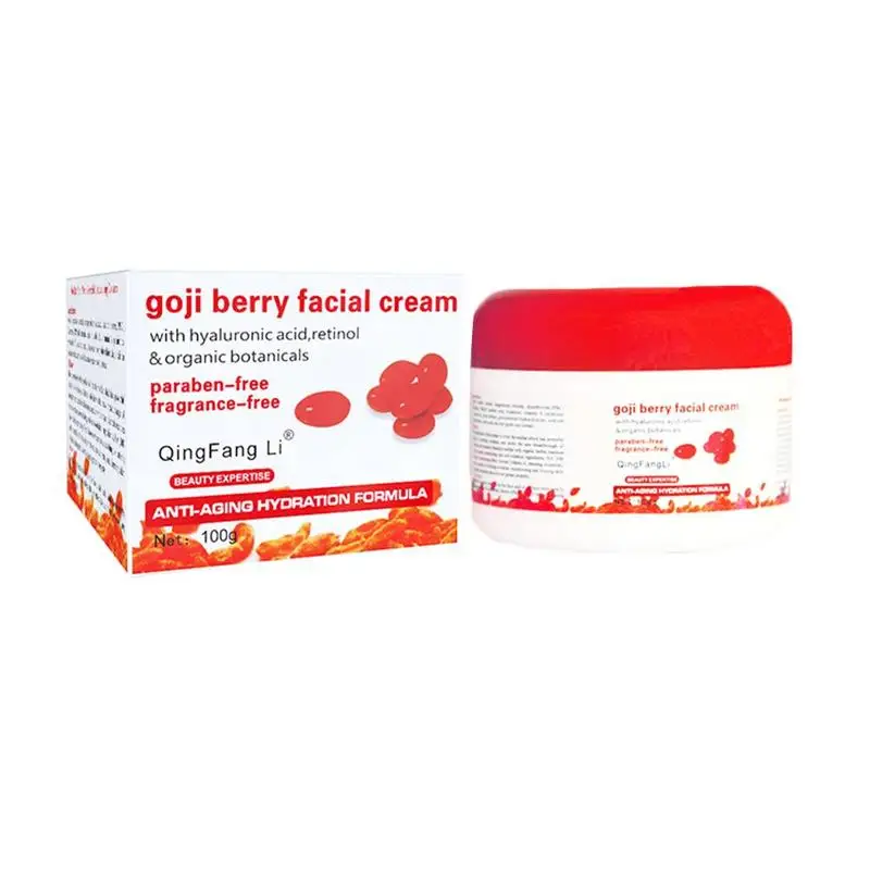 Goji Berry Crema Anti-arrugas de Blanqueamiento Crema Hidratante Con Ácido Hialurónico y Retinol y Orgánica de la Crema de la Cara Cuidado de la Piel 0