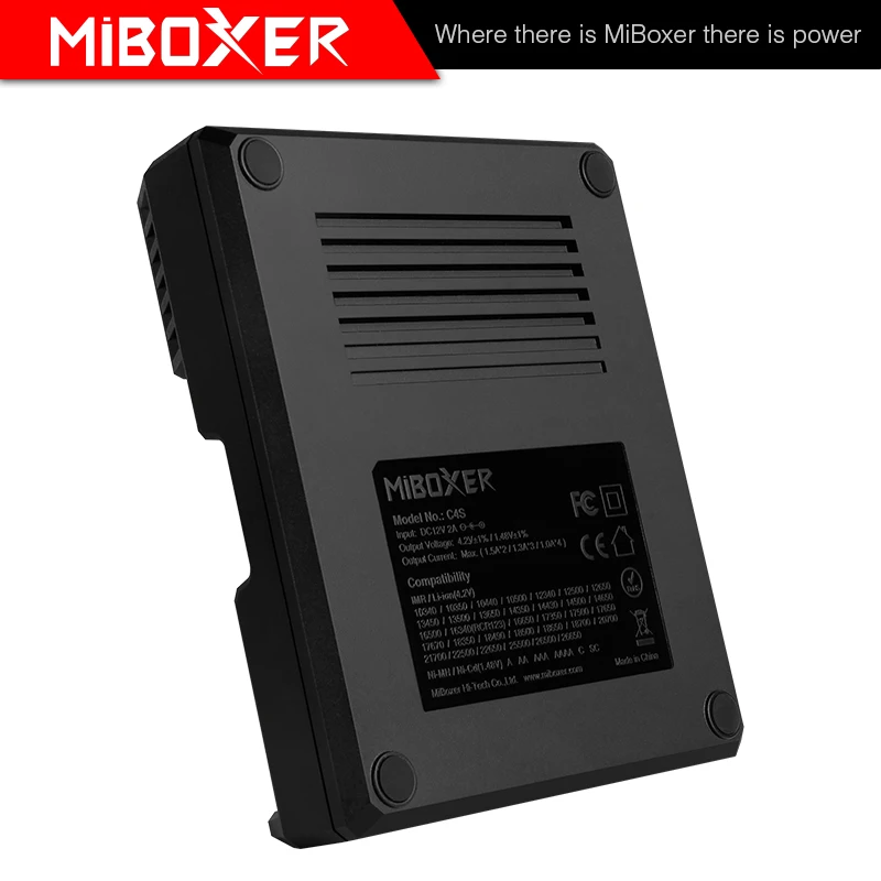 MIBOXER Cargador de Batería Universal, Rápido Universal, Cargador de Batería de Ni-MH Ni-Cd AA AAA Li-ion LiFePO4 IMR 10440 14500 16340 0