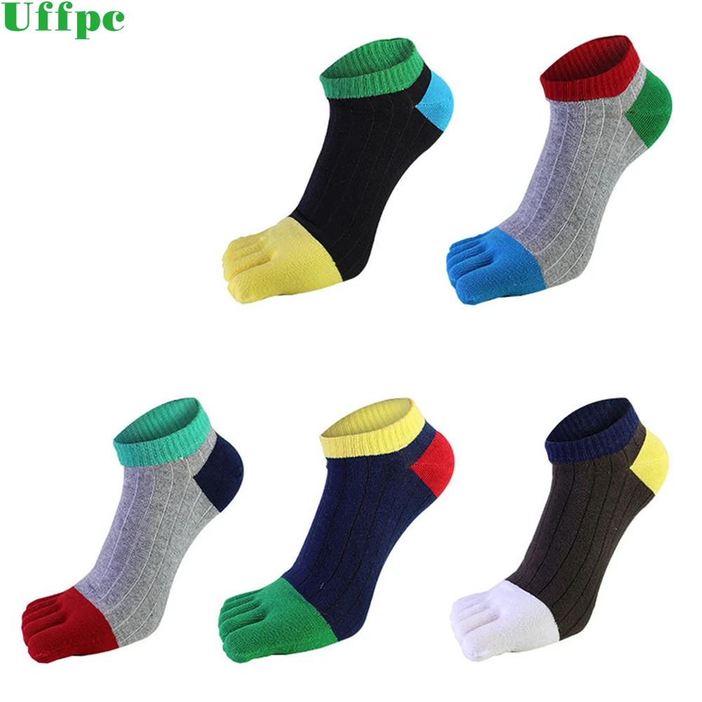 5 Pares/muchos de los Hombres DEL Algodón del Dedo del pie Calcetines de Moda de Algodón Cómodo de los Cinco Dedos de Calcetín Casual Calcetines Transpirables calcetines de Tobillo 0