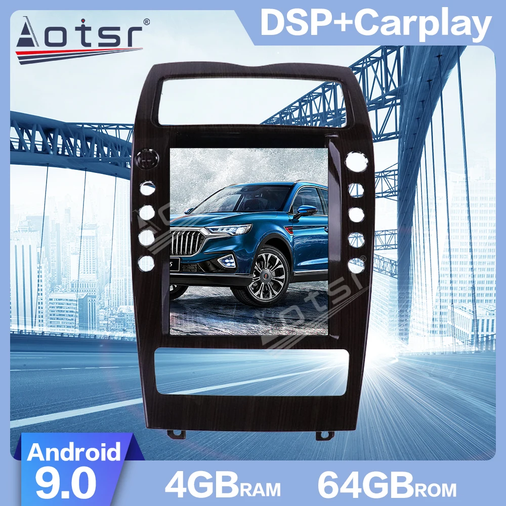 Para Maserati Quattroporte 2004-2012 Android 9.0 Tesla estilo DSP HD del Coche de la pantalla de Navegación GPS WIFI Reproductor Multimedia Radio 0