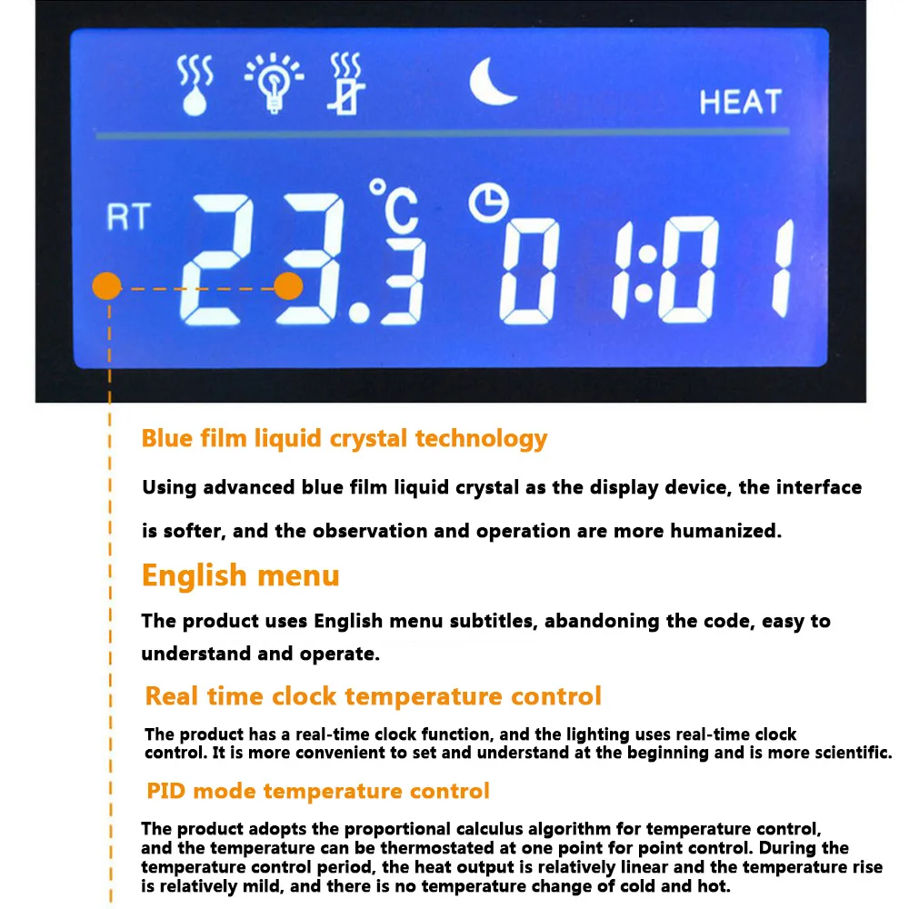Digital Acuario Termostato Controlador de Temperatura PID Impermeable del Sensor de Salida de Enfriador Calentador de Acuario Termostato Aquario TC-320 0