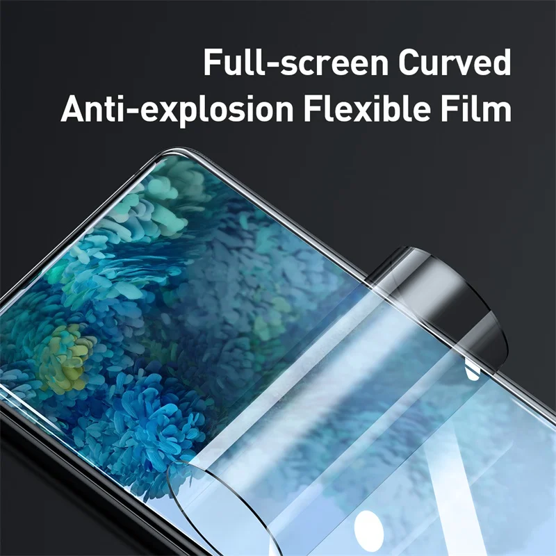 Baseus 2pcs HD Clear Protector de Pantalla Para Samsung Galaxy S20 Plus Ultra Transparente 3D Curva Completa de la Cubierta Suave de la Película Protectora 0