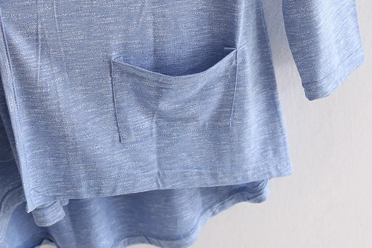 Algodón 2020 Moda De La Primavera Verano De Las Mujeres Tops Protector Solar Ropa Con Aire Acondicionado Camisa Delgada Blusas Cardigan Suéter De Punto 0