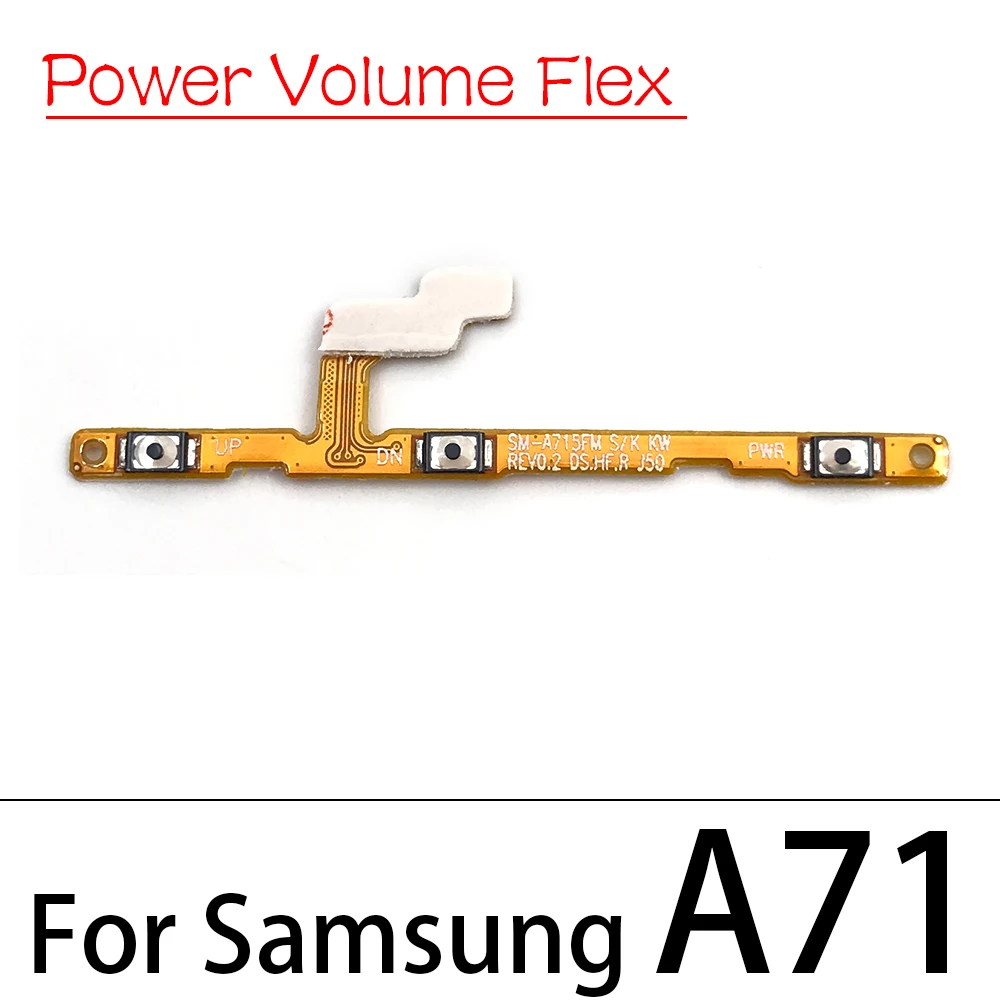 20Pcs Para Samsung A01 A10 A10S A11 A20 A20S A21S A30 A30S A50 A50S A60 A70 A70S A51 A71 A920 Poder Volumen Botón Lateral Flex Cable 0