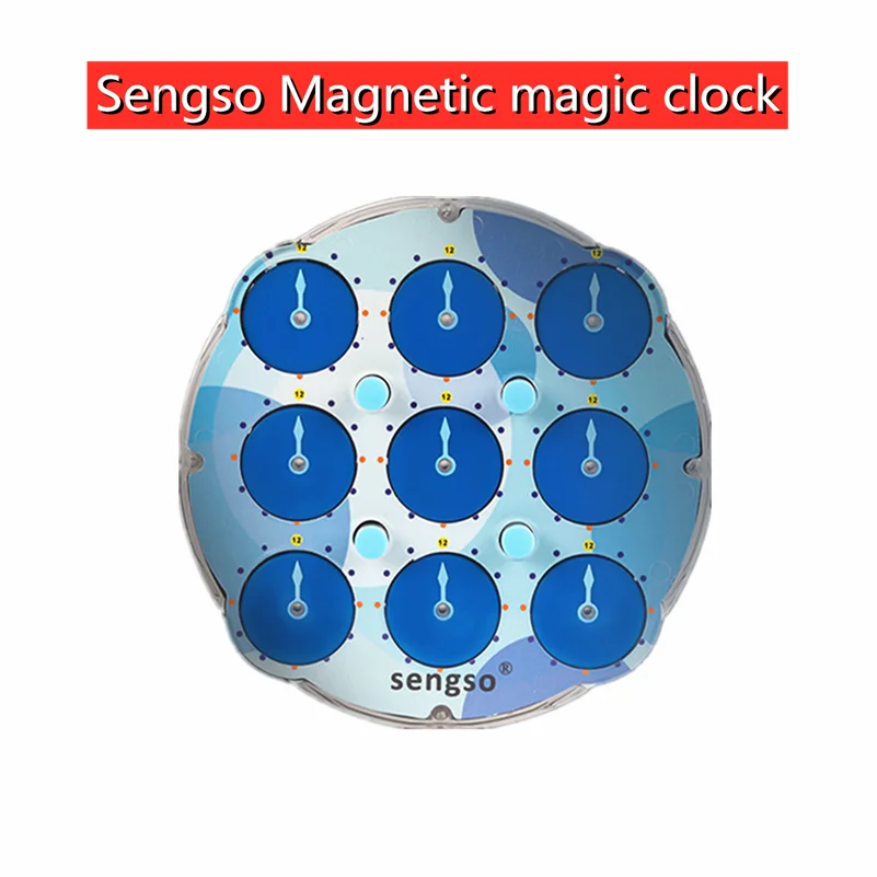 En LingAo Un reloj y ShengShou Reloj M Magnético magia reloj Sengso Cubo Rompecabezas de la Magia de los Cubos de Inteligencia de los Juguetes de los Niños 0