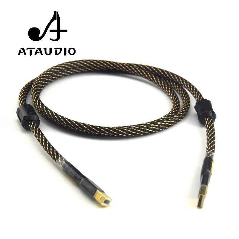 ATAUDIO Hifi Cable USB de Alta Calidad de Tipo a a Tipo B equipo de alta fidelidad Cable de Datos Para el DAC 0