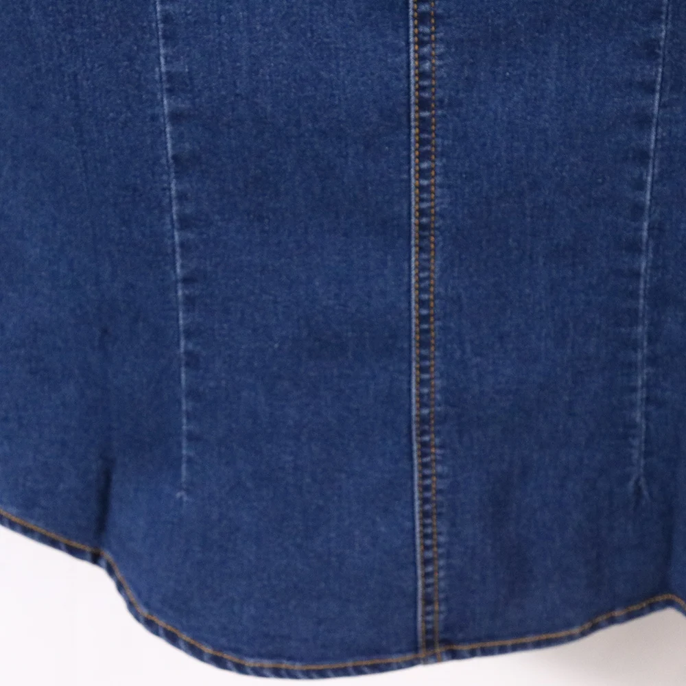Las Mujeres Del Dril De Algodón Blusa Superior De La Capa De 2019 Otoño Camisas De Las Señoras Hembra Azul De Manga Larga Jaqueta Feminina Chaqueta Slim Jeans Blusas Tops 0