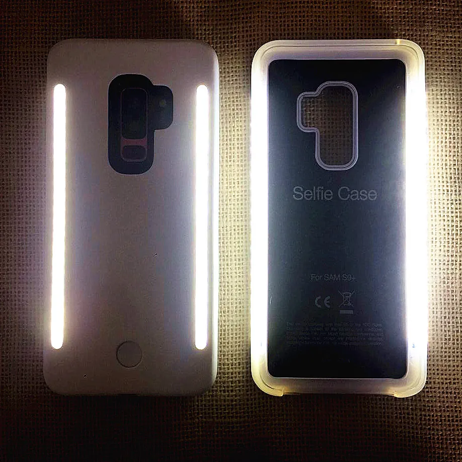 3 Generaciones Flash LED de la caja del Teléfono para Samsung S9 S10 Más Resplandor de la Luz de la caja del Teléfono para el Galaxy S10 S9 S8 plus de Samsung S7 S6 Edge 0
