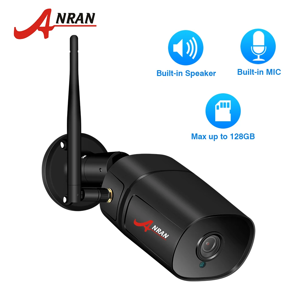 ANRAN 2.0 MP Cámara IP Wi-fi Impermeable al aire libre de HD de Vídeo de Vigilancia de la Cámara de Seguridad Incorporado en la Ranura de la Tarjeta SD Wifi de la Cámara 1080P 0