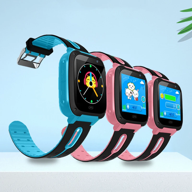 Los niños de Reloj Inteligente de la Cámara de la Pantalla Táctil de la prenda Impermeable Bebé Niños Anti-pérdida de Tracker SOS de la Llamada Caja de reloj de Pulsera para Android IOS 0