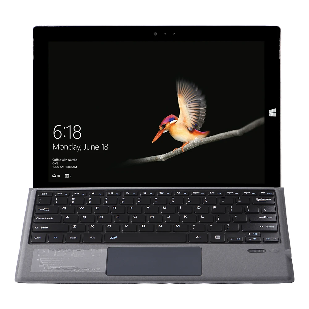 Adecuado para Microsoft Surface Pro 3/4/5/6/7 Tableta Inalámbrica Bluetooth 3.0 Tablet Teclado Portátil Gaming Keyboard 0