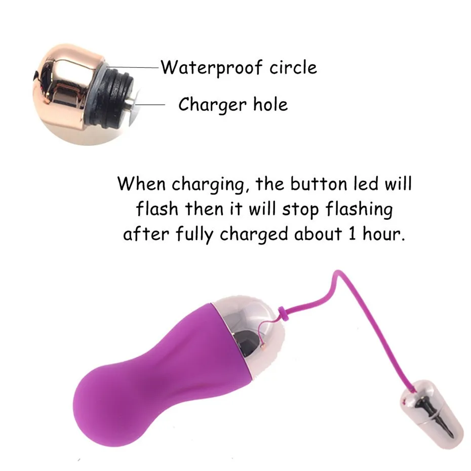 10 velocidades Control Remoto Inalámbrico Vibrador Bala Vibrador Recargable USB Amor Huevos de Juguetes Sexuales, Productos para la Mujer de la Vagina de la Máquina 0