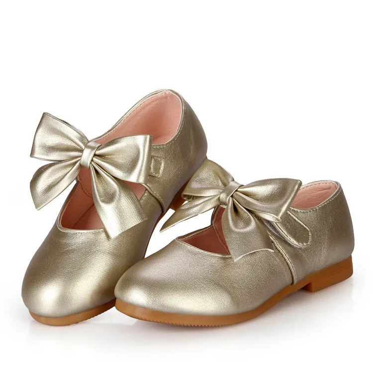 J Ghee Zapatos de Niñas De 2020 Nuevas de Primavera y Otoño de los Niños de la Princesa de los Zapatos Bowknot de Alta Calidad Zapatos de Niños a niñas a Niñas Sandalias 21-36 0
