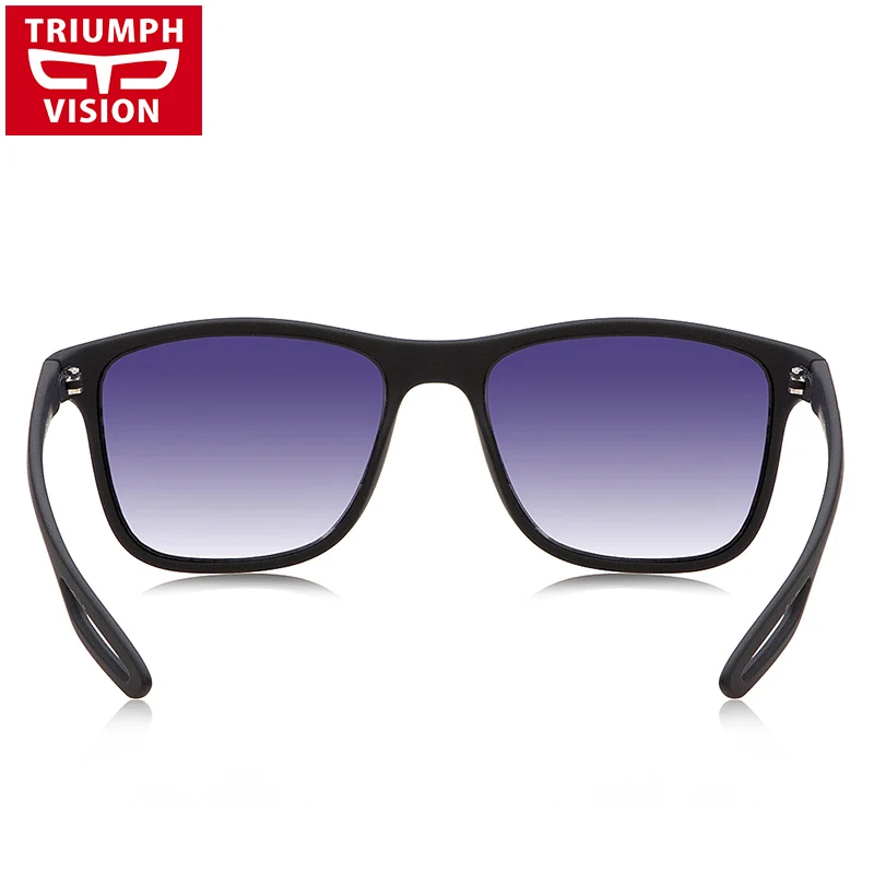 El TRIUNFO de la VISIÓN del Cuadrado Negro de Gafas de Sol Para los Hombres Gradiente UV400 Gafas de sol Masculinas de la Marca del Diseñador de Alta Calidad Oculos Tonos 0