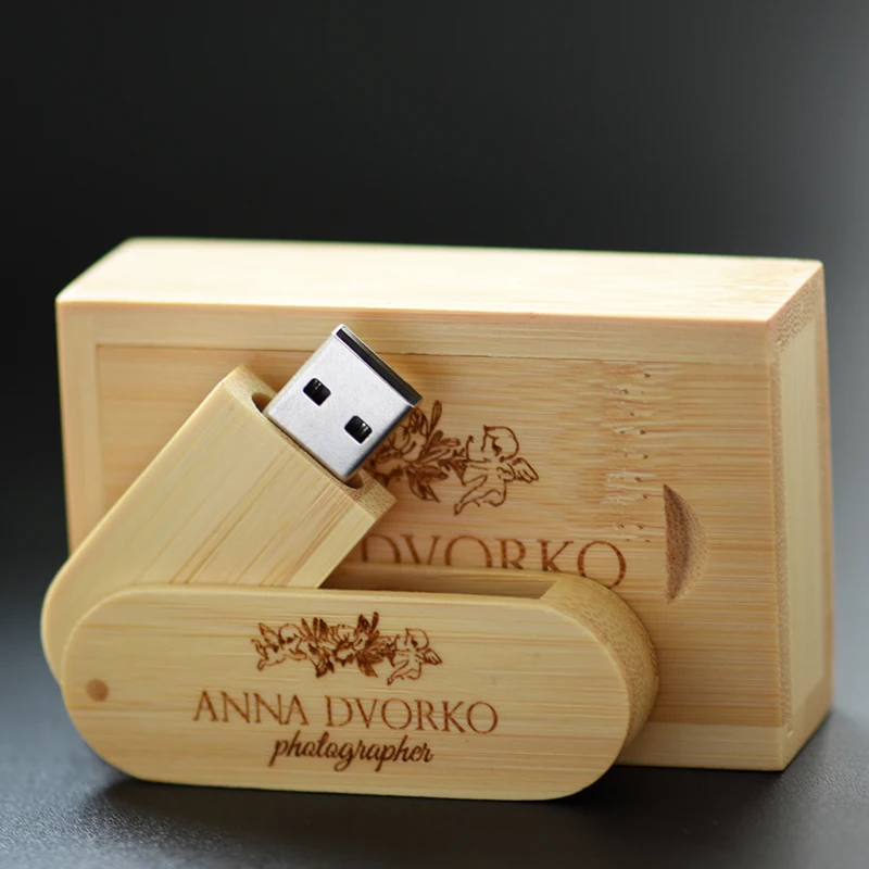 JASTER de madera+Caja (1 pc gratis LOGOTIPO) de la Unidad Flash USB de 8 gb 16 GB 32 GB 64 GB 4 GB USB 2.0 Pen Drive de Memoria, pendrive regalos de Navidad 0