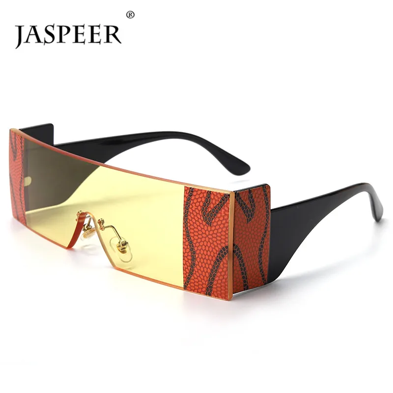 JASPEER 2020 Nuevas Pequeño Rectángulo de Gafas de sol de las Mujeres de Lujo de la Marca de Una Pieza de Punk Hombres Tonos de Sol de Cristal de la Serpiente del Tatuaje de la Moda en Gafas 0