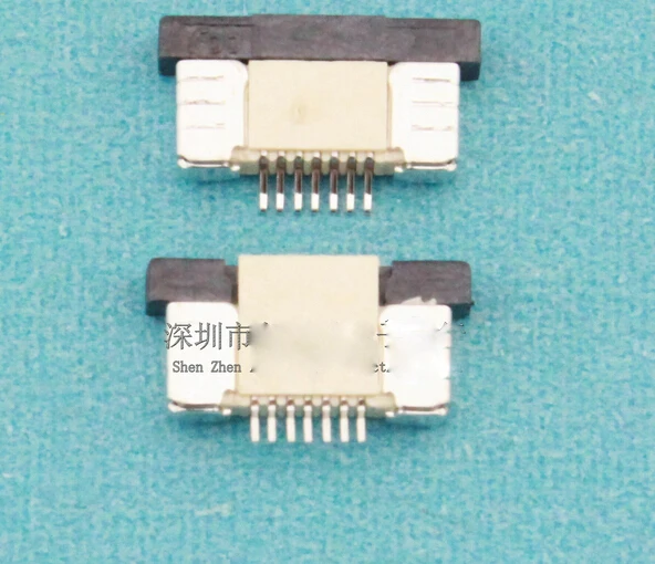 50PCS/Lot FFC/FPC Conector de Cable Plano de 0,5 mm de 7 clavijas de Abajo Enlace zócalo 0