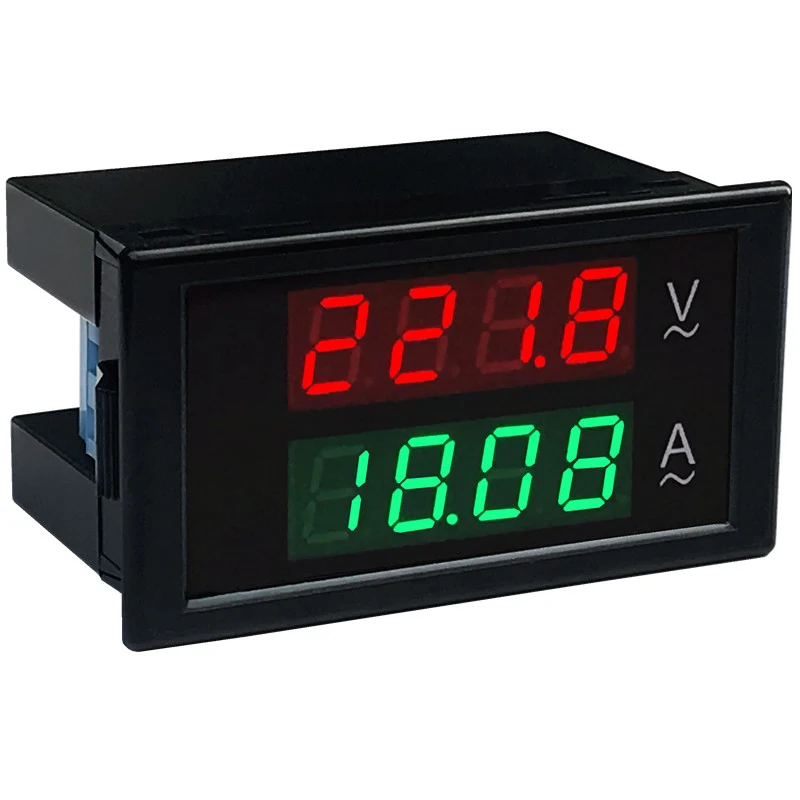DL69-2042T de CA de 100 A 0-500VA de la pantalla LCD digital amperímetro amperímetro de precisión de alta con el rojo, el verde de la fuente de trabajo voltaje de 110V 220V 0